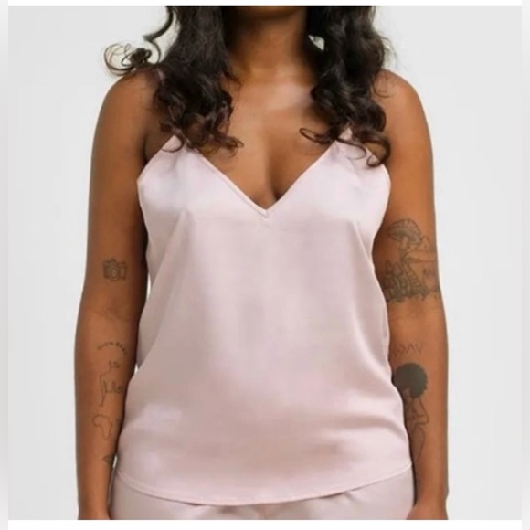 Ettitude Cami 100% Bamboo Rose FabFitFun flowy luxe sateen style soft sexy top - Picture 2 of 10